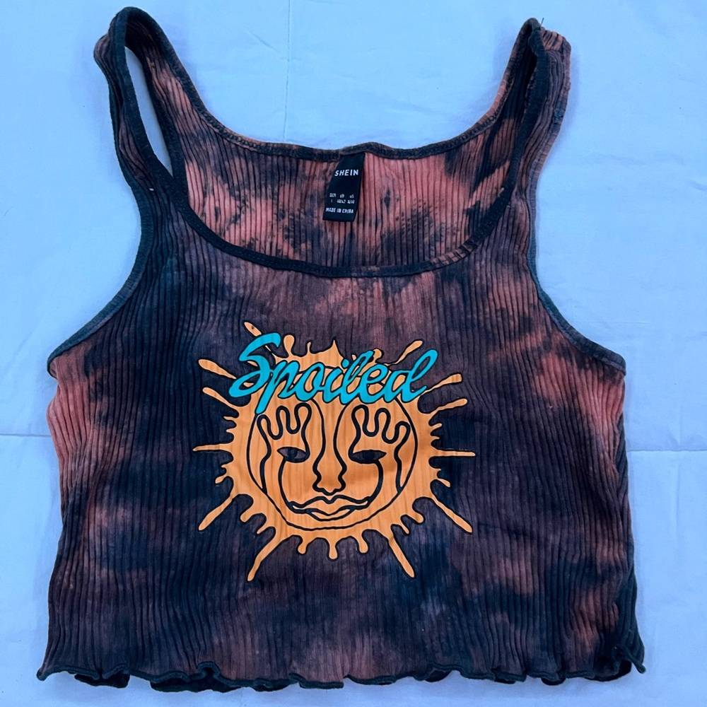 tie dye crop top